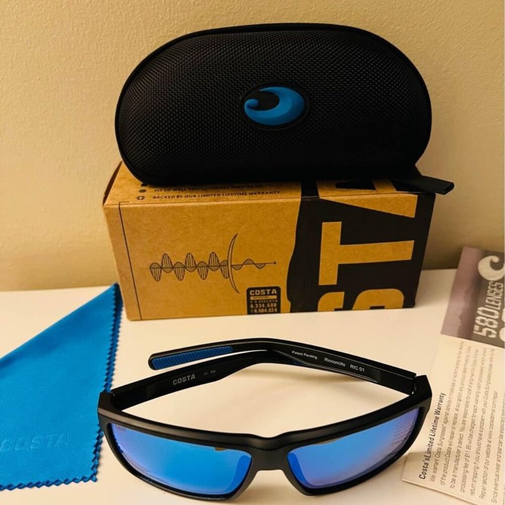 Costa Polarized Sunglass Ice Blue Rinconcito Surf Fishing Series 580P NEW - Picture 6 of 10